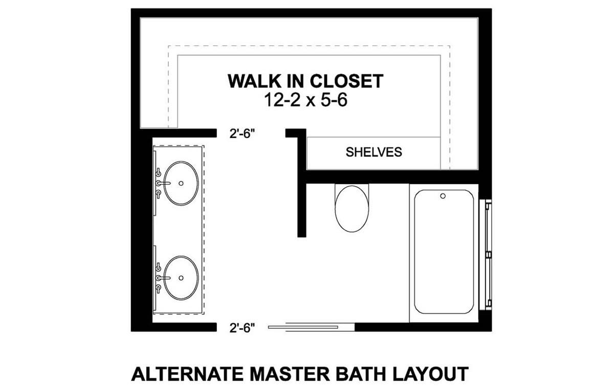 Alternate Bath Layout