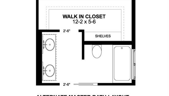 Alternate Bath Layout