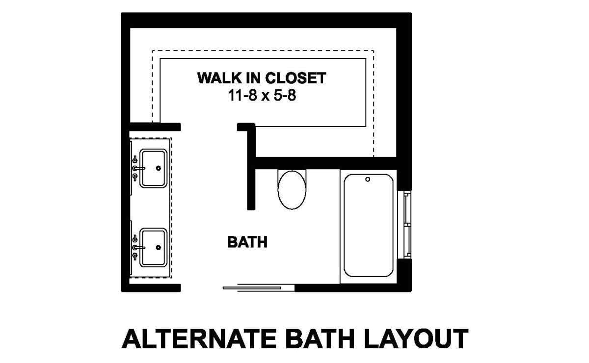 Alternate Bath Layout