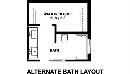 Alternate Bath Layout