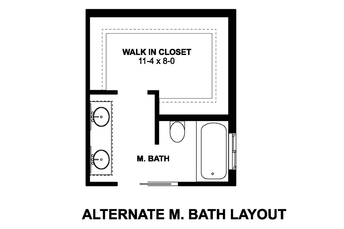 Alternate Bath Layout