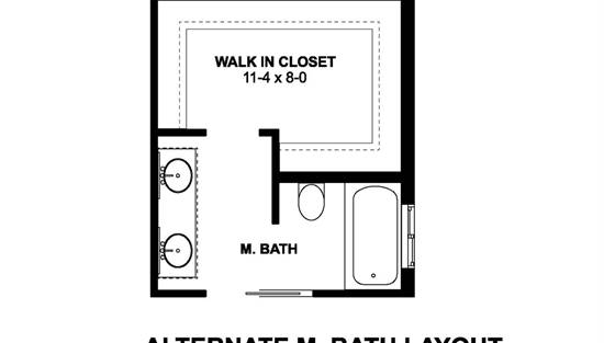 Alternate Bath Layout