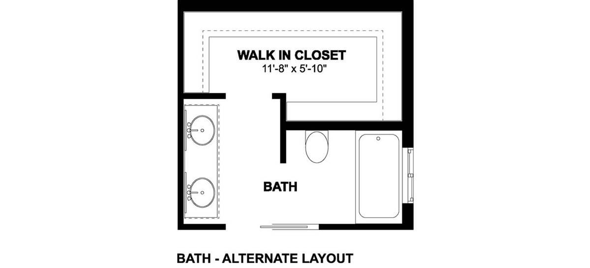 Alternate Bath Layout