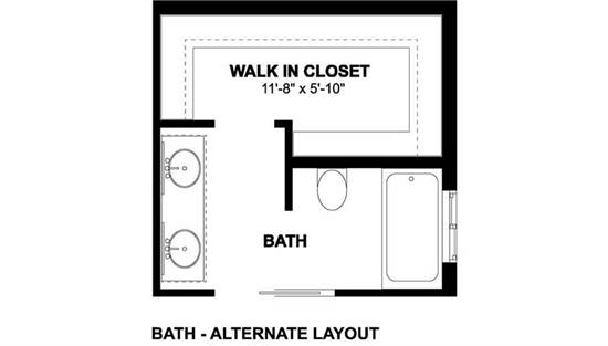 Alternate Bath Layout