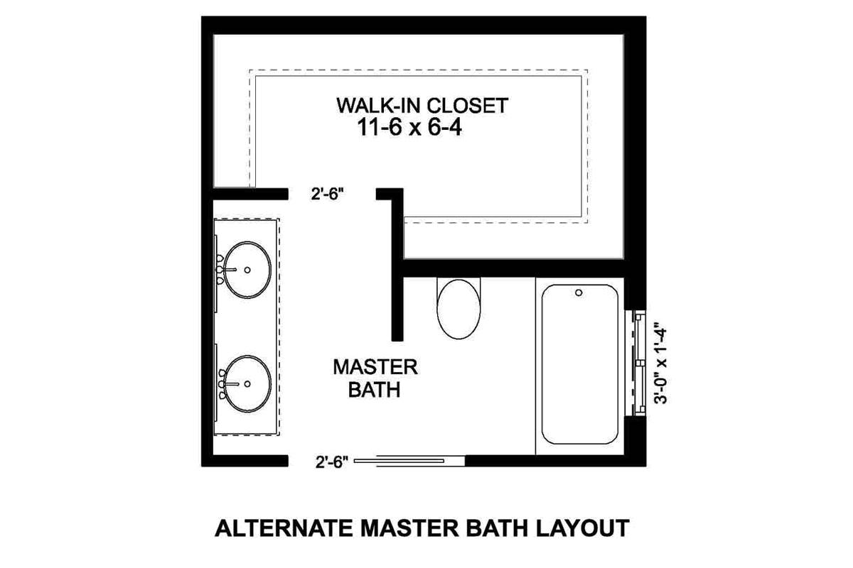 Alternate Bath Layout