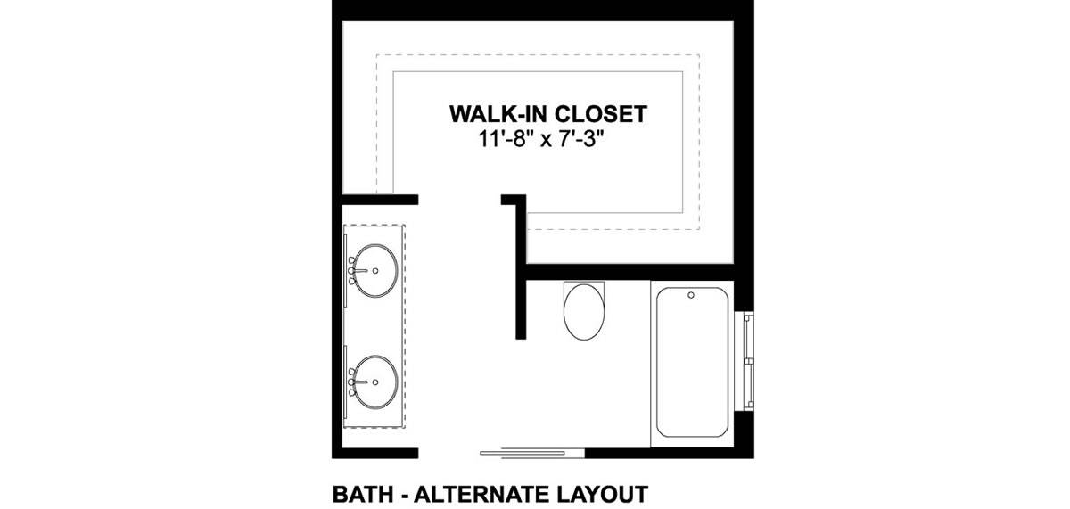 Alternate Bath Layout