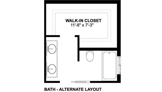 Alternate Bath Layout