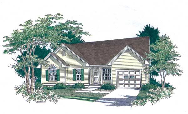 Cottage House Plan with 3 Bedrooms and 2.5 Baths - Plan 1515