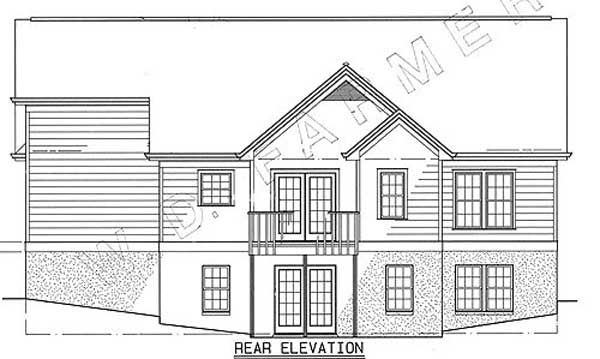 Cottage House Plan with 3 Bedrooms and 2.5 Baths - Plan 1515