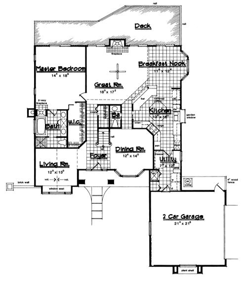 Contemporary House Plan with 4 Bedrooms and 3.5 Baths - Plan 4087