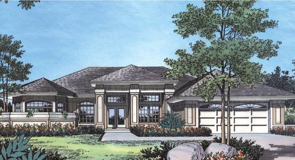 Front Exterior image of Clifton House Plan