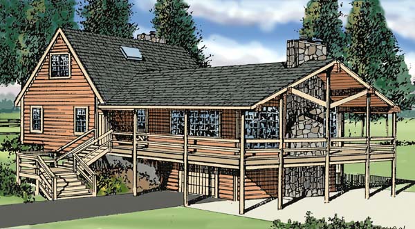 Front Rendering image of CHEYENNE House Plan