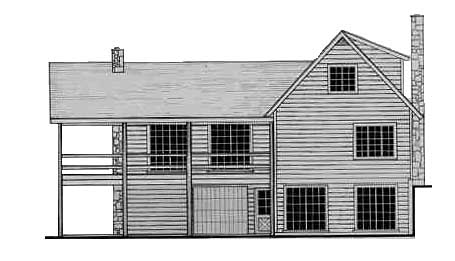 Rear Elevation image of CHEYENNE House Plan