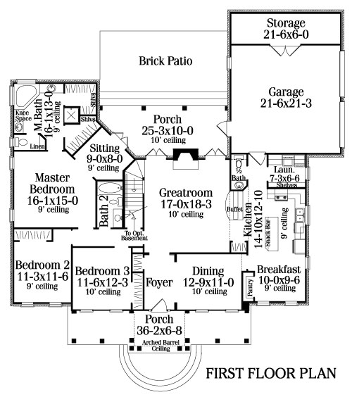 Southern House Plan With 3 Bedrooms And 2 5 Baths Plan 4658