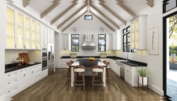 house plan with big kitchen
